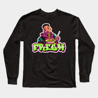 Will Smith Spaghetti AI Meme Fresh Long Sleeve T-Shirt